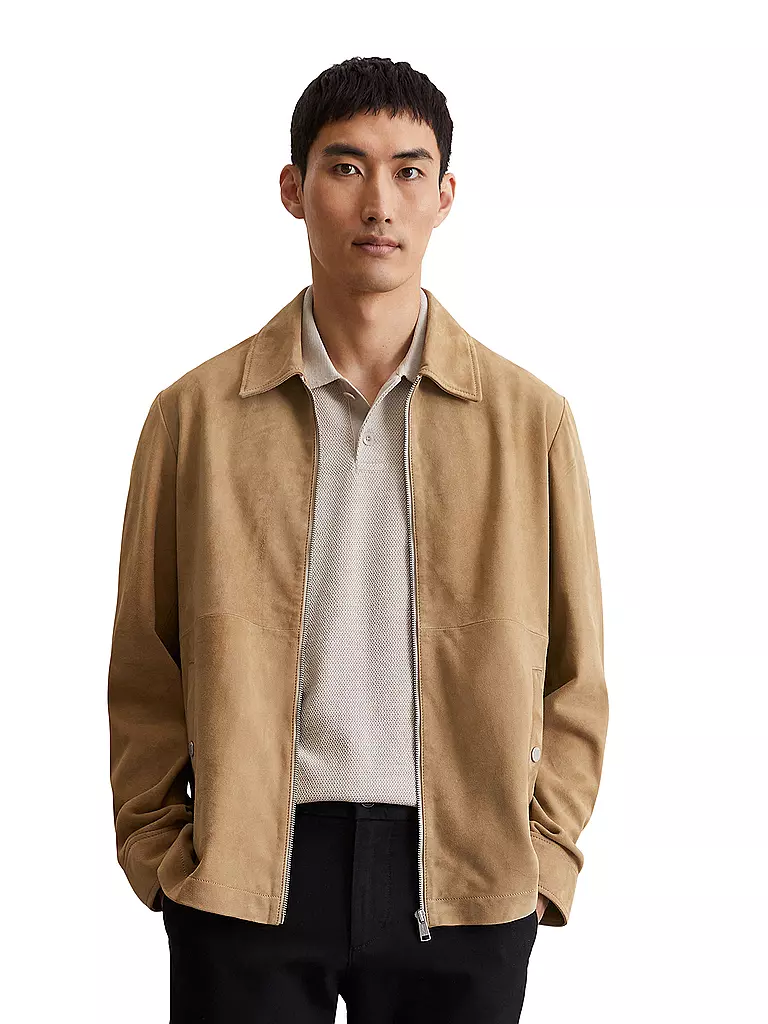 MARC O'POLO | Lederjacke | beige