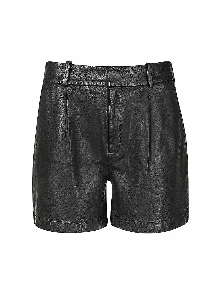 MARC O'POLO | Ledershorts | schwarz