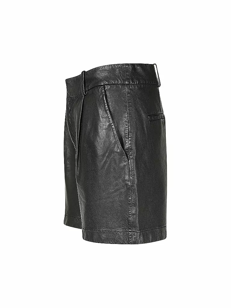 MARC O'POLO | Ledershorts | schwarz