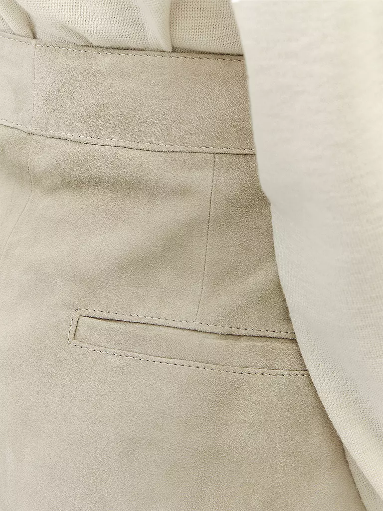 MARC O'POLO | Ledershorts | grau