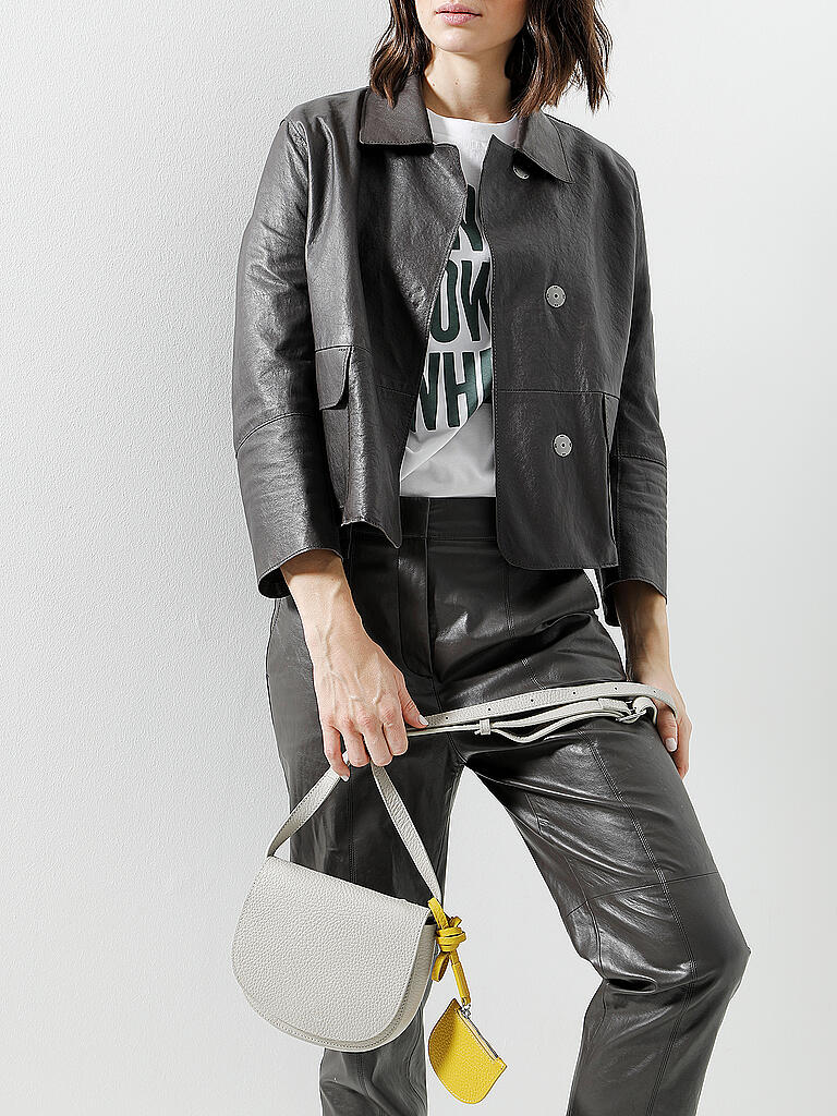 MARC O'POLO | Ledertasche - Crossbody Bag S | weiß