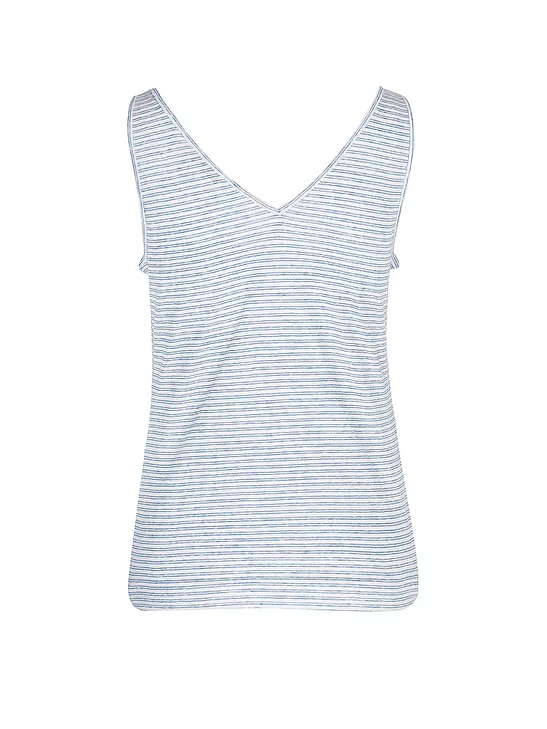 MARC O'POLO | Leinen Top | weiss