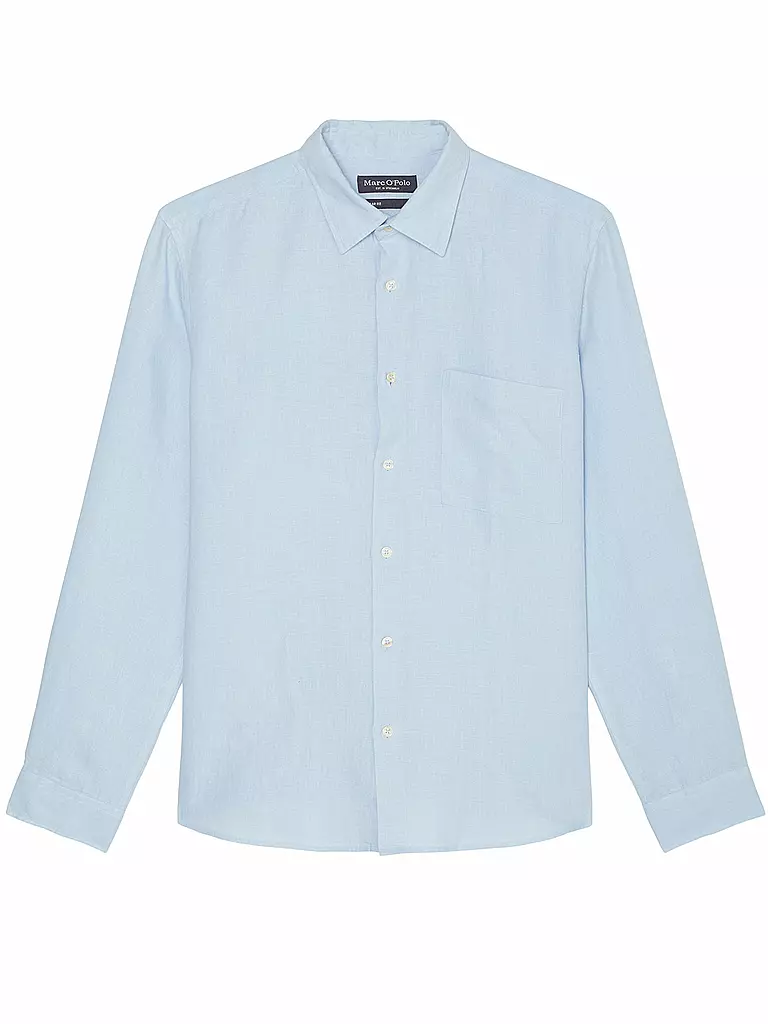 MARC O'POLO | Leinenhemd Regular Fit  | blau