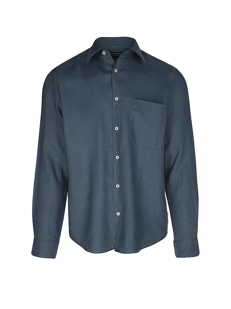 MARC O'POLO | Leinenhemd Regular Fit  | blau