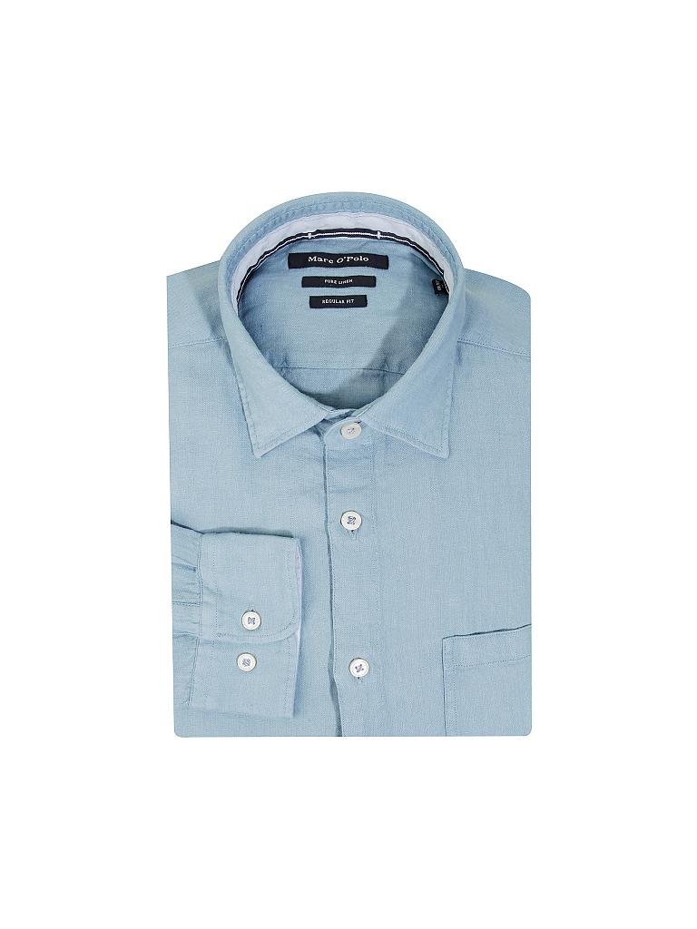 MARC O'POLO | Leinenhemd Regular Fit | blau