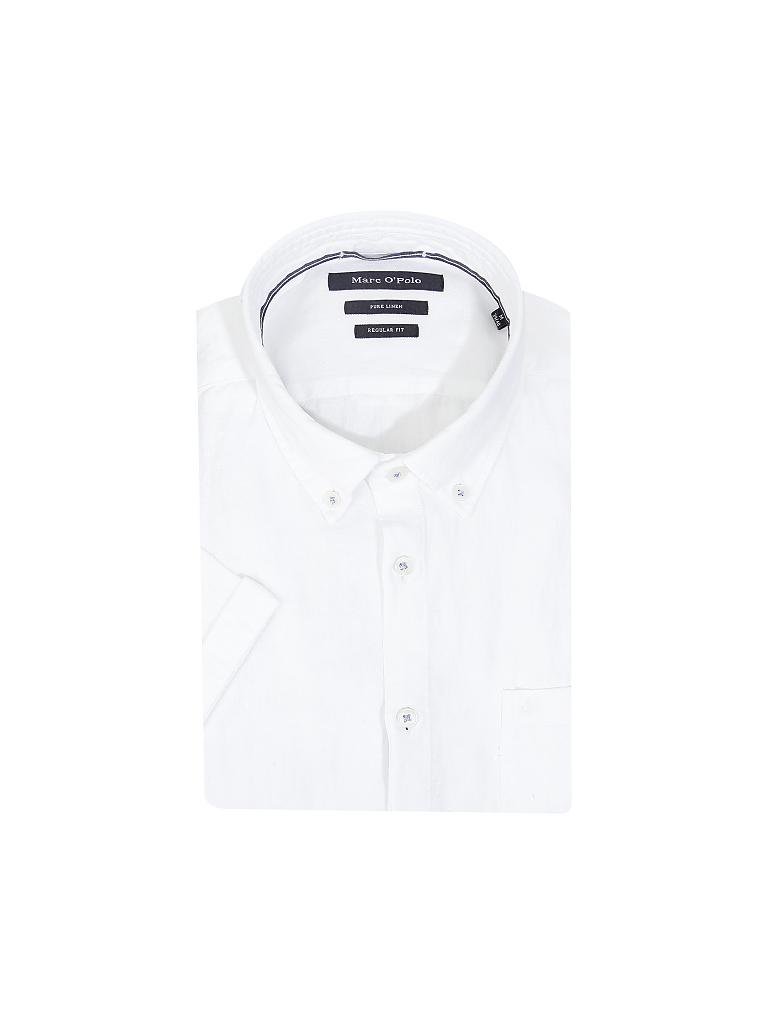 MARC O'POLO | Leinenhemd Regular Fit | weiß