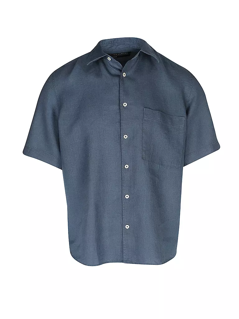 MARC O'POLO | Leinenhemd Regular Fit | blau