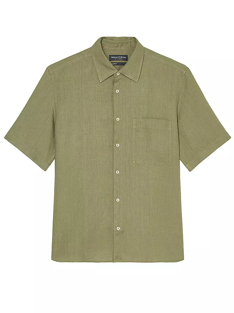 MARC O'POLO | Leinenhemd | olive