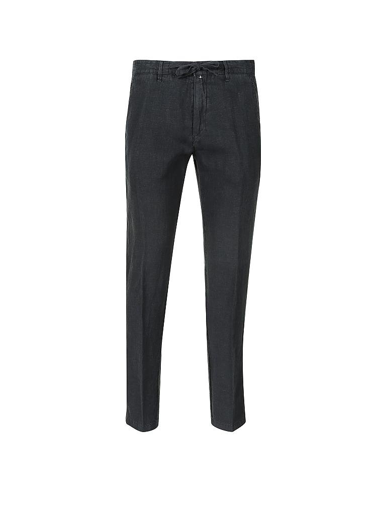 MARC O'POLO | Leinenhose Tapered Fit " Stig " | blau