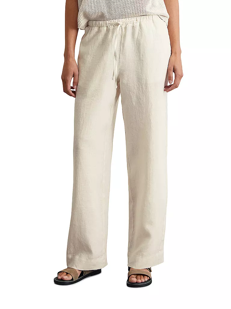 MARC O'POLO | Leinenhose | hellgrau