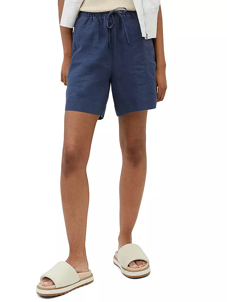 MARC O'POLO | Leinenshorts | blau