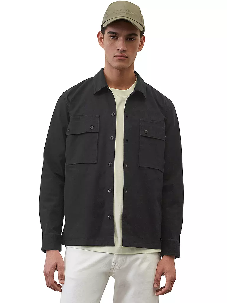 MARC O'POLO | Overshirt | schwarz