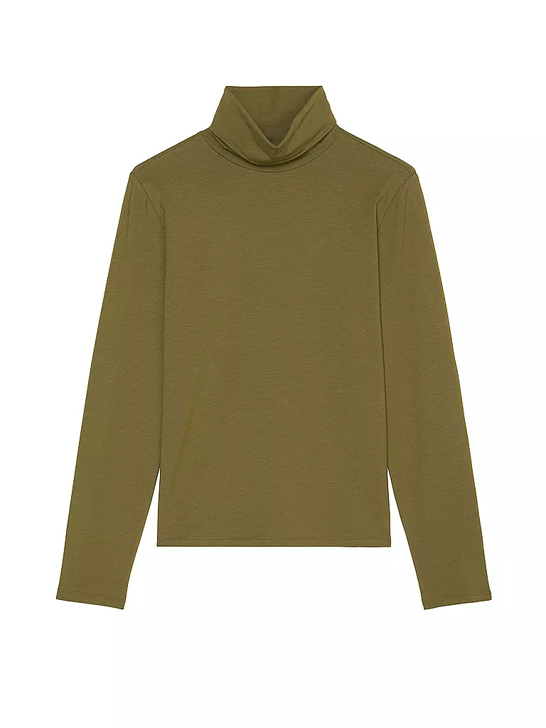MARC O'POLO | Rollkragenshirt | dunkelgrün