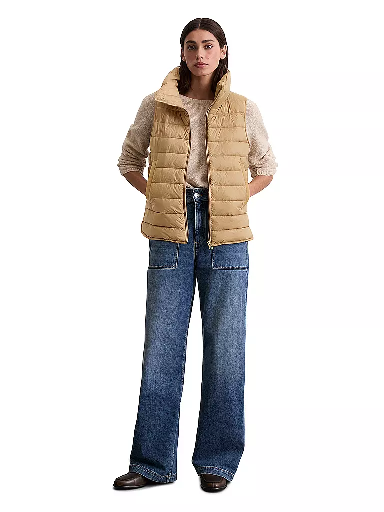 MARC O'POLO | Steppgilet  | hellbraun