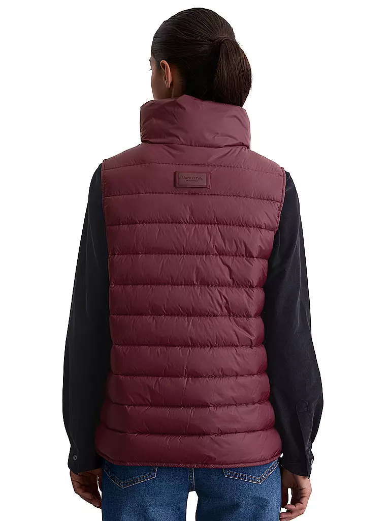 MARC O'POLO | Steppgilet  | dunkelrot