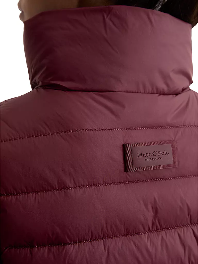 MARC O'POLO | Steppgilet  | dunkelrot