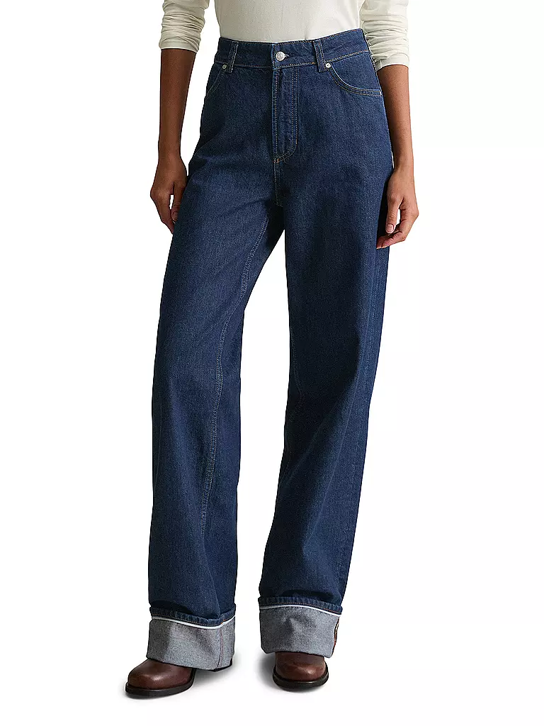 MARC O' POLO DENIM | Jeans Wide Leg | dunkelblau