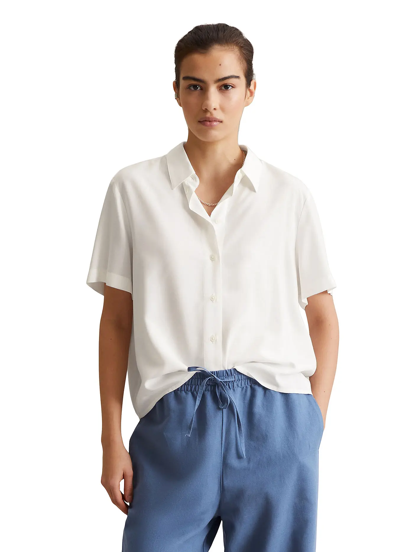 MARC O'POLO DENIM | Bluse  | weiss