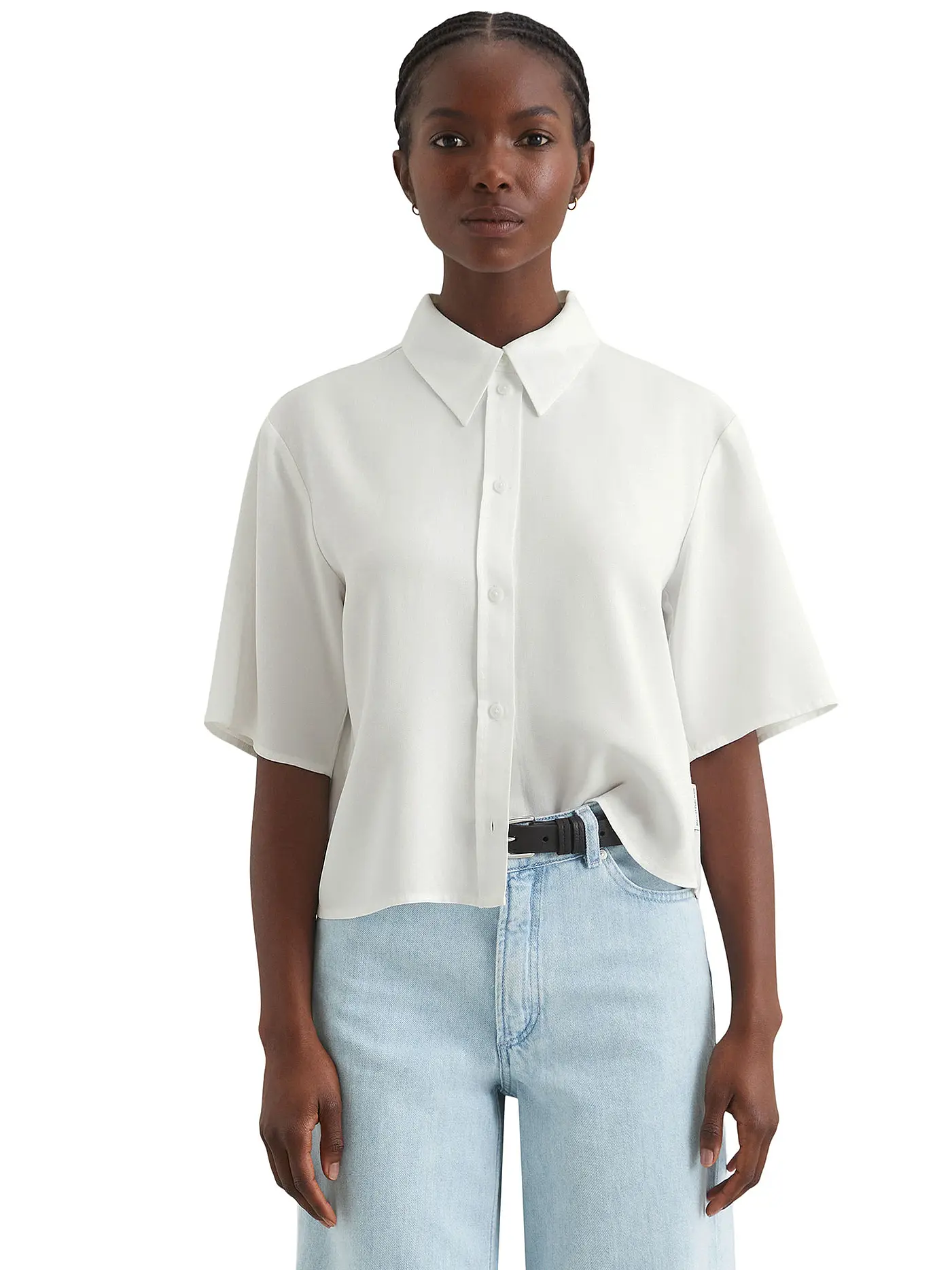 MARC O'POLO DENIM | Bluse  | weiss