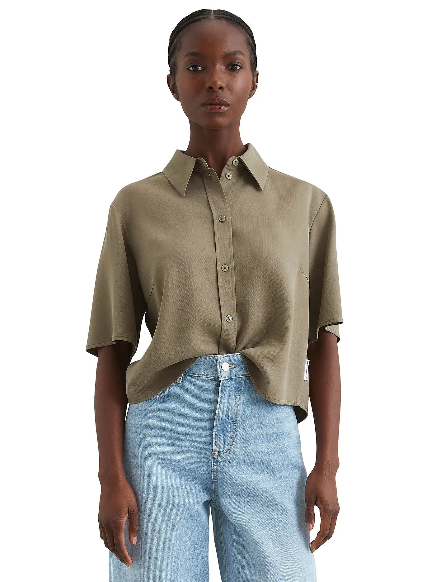MARC O'POLO DENIM | Bluse  | olive