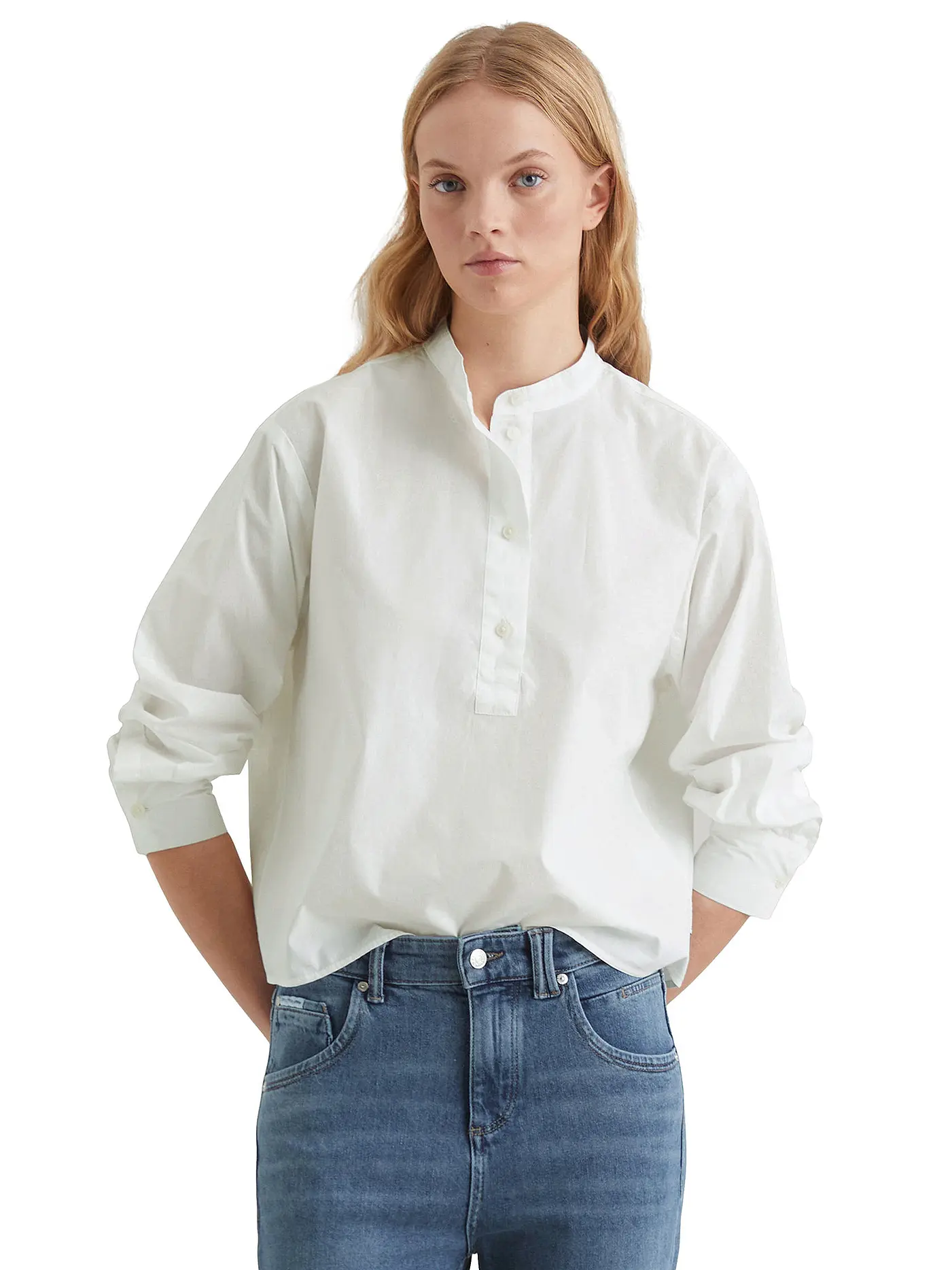 MARC O'POLO DENIM | Bluse  | weiss