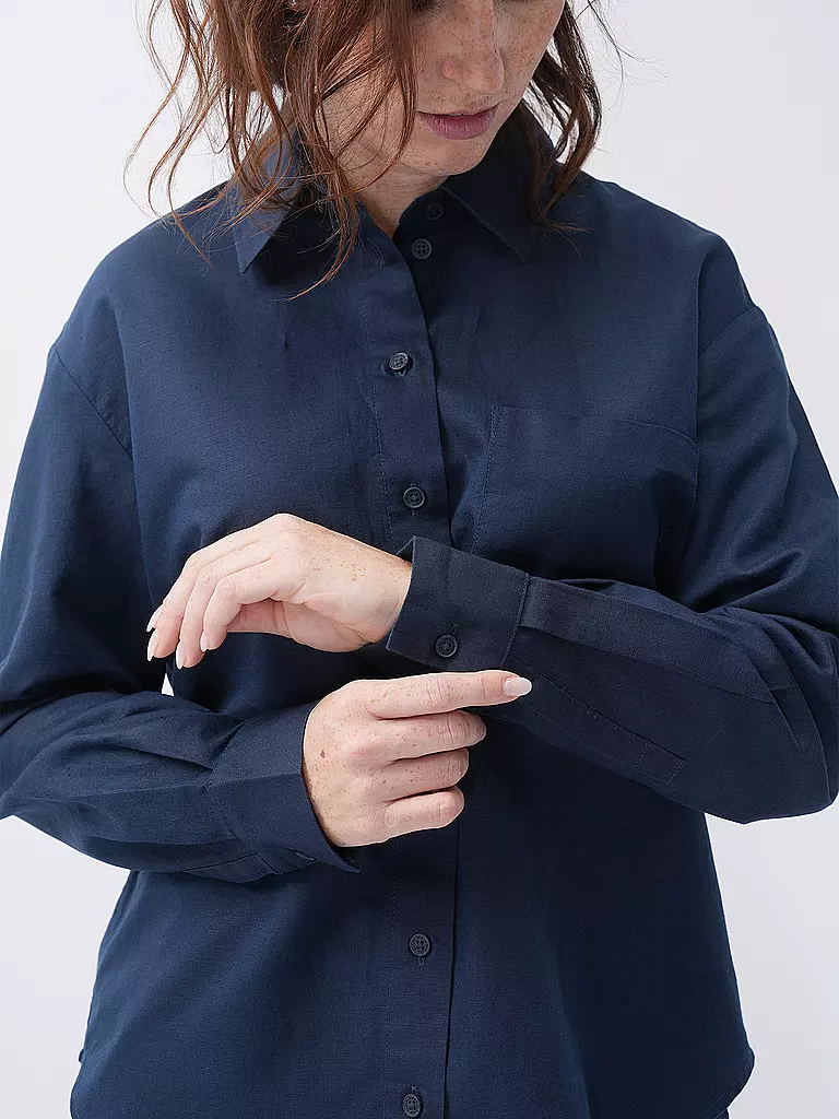 MARC O'POLO DENIM | Hemdbluse  | dunkelblau