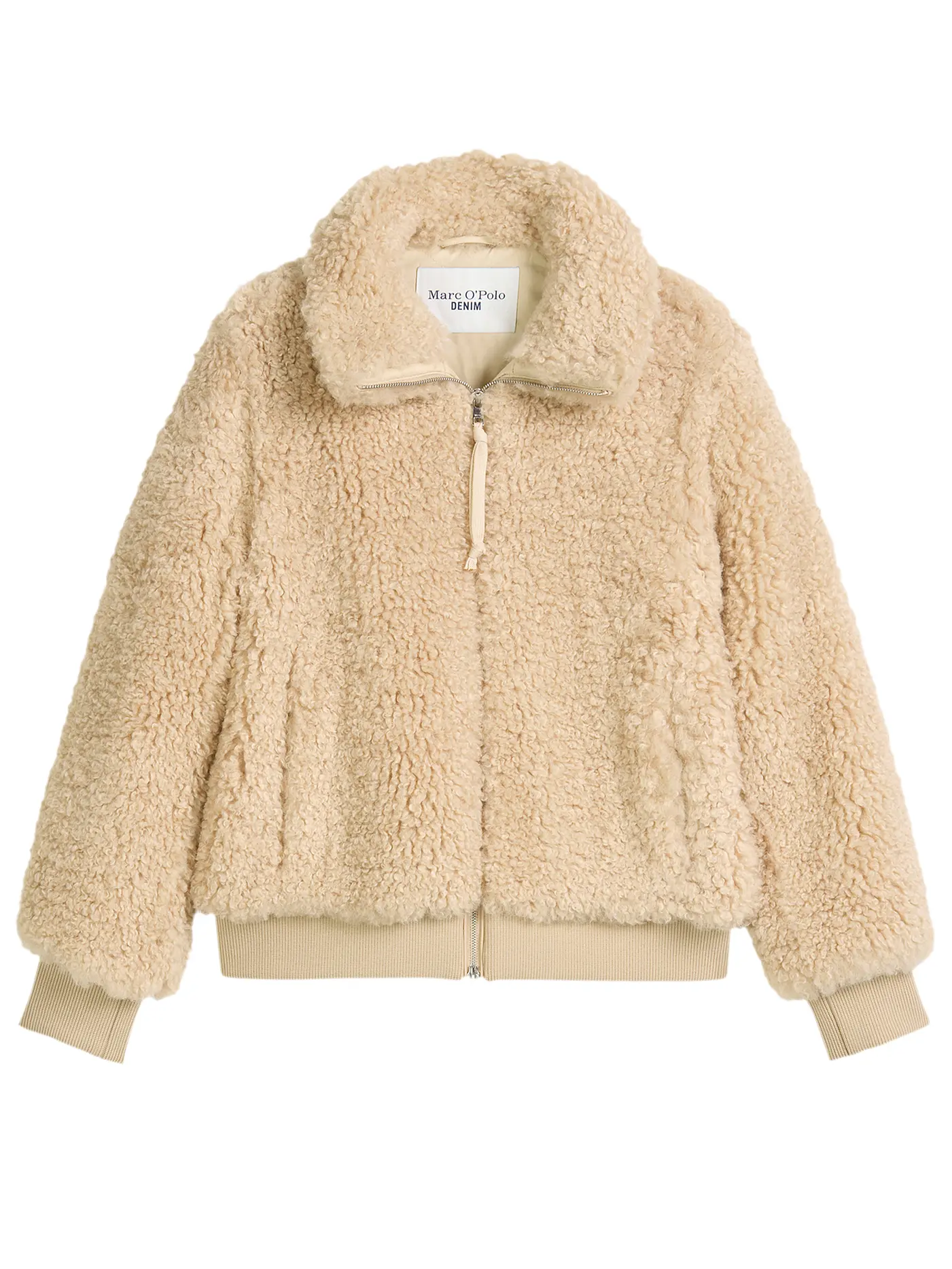 MARC O'POLO DENIM | Jacke in Felloptik  | beige