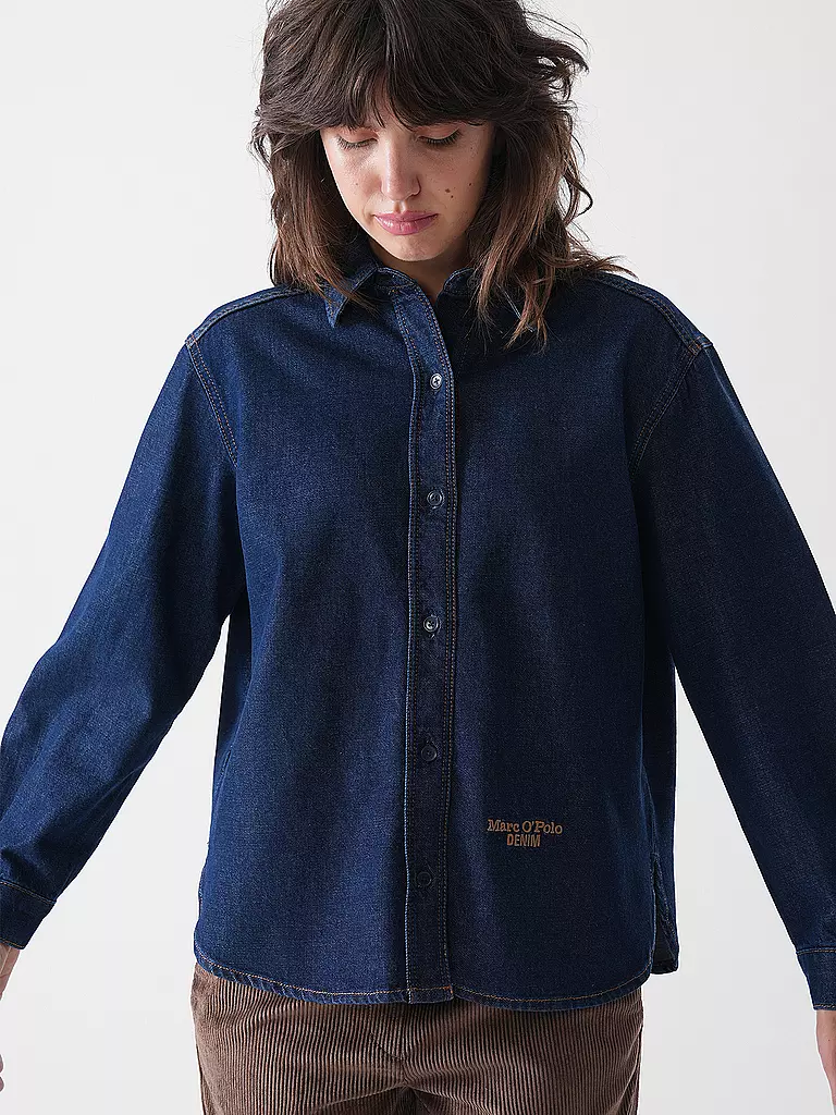 MARC O'POLO DENIM | Jeansbluse | dunkelblau