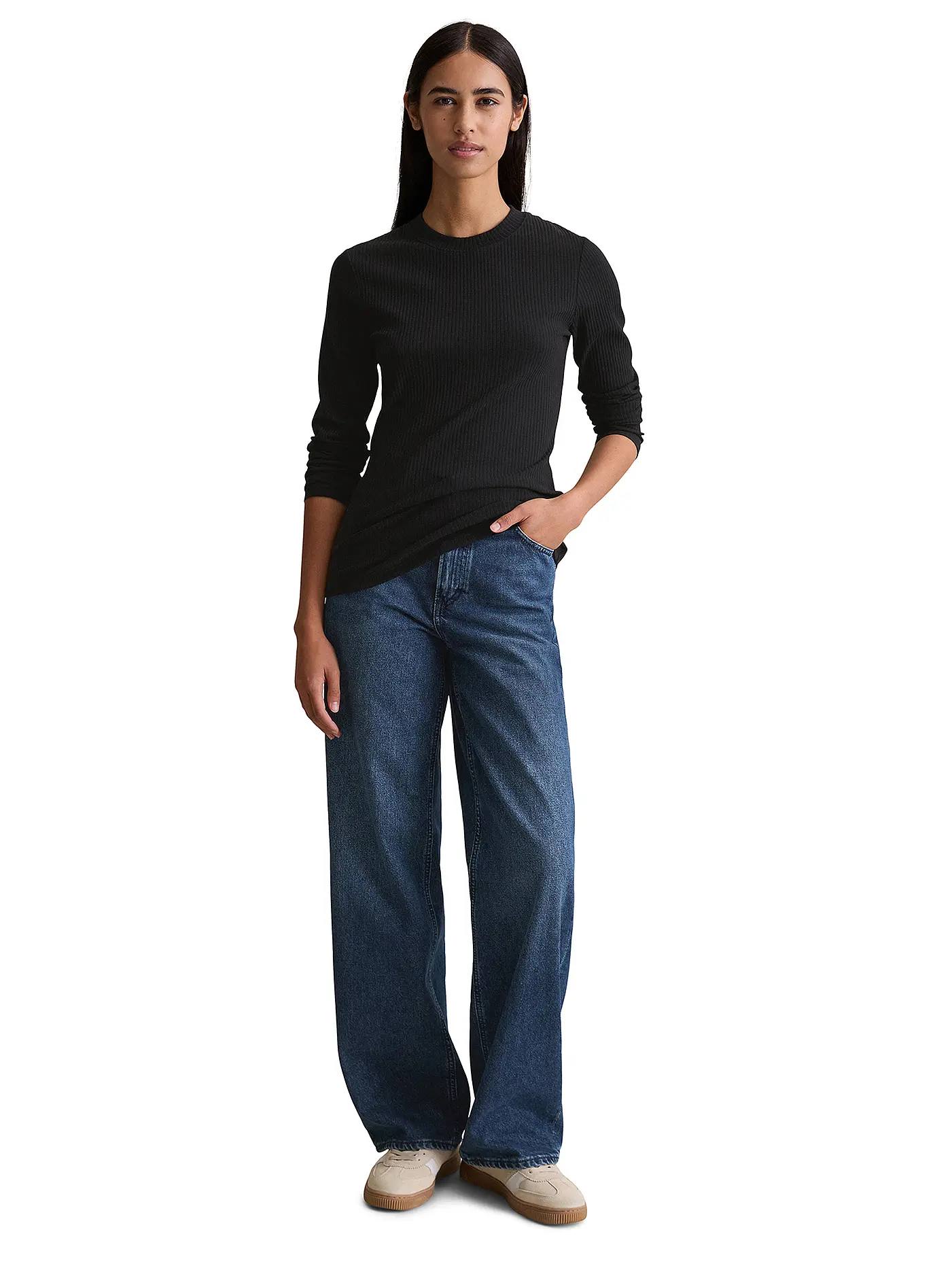 MARC O'POLO DENIM | Langarmshirt  | schwarz