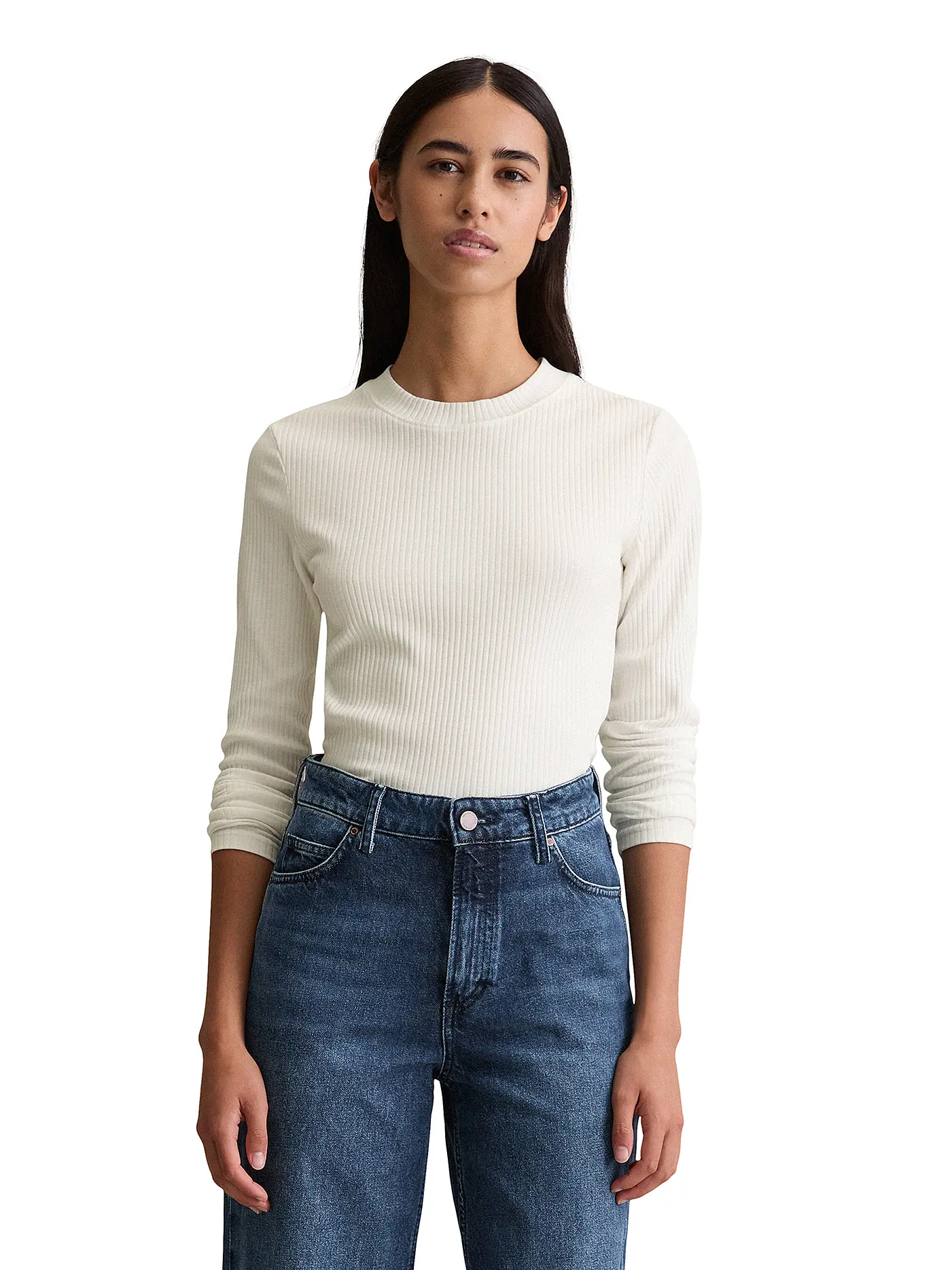 MARC O'POLO DENIM | Langarmshirt  | creme
