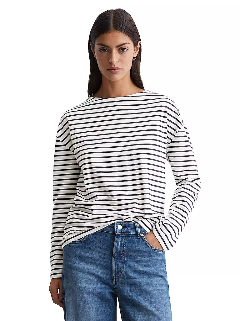 MARC O'POLO DENIM | Langarmshirt | Creme