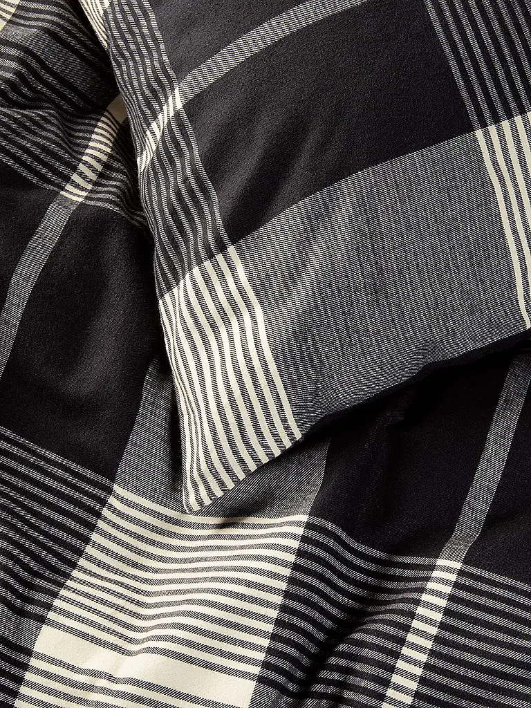 MARC O'POLO HOME | Flanell Bettwäsche ALVAR 70x90cm/140x200cm New Black | schwarz