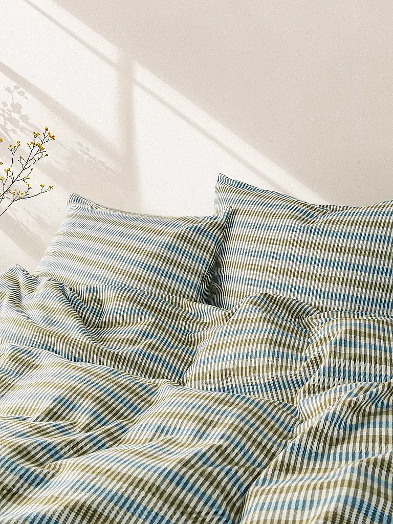 MARC O'POLO HOME | Flanell Bettwäsche OLLE 70x90cm/140x200cm Denim Blue | 
