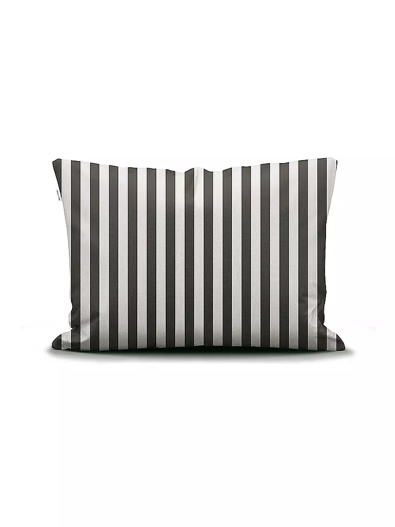 MARC O'POLO HOME | Satin Bettwäsche CLASSIC STRIPE 70x90cm/140x200cm Anthracite | rosa