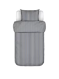 MARC O'POLO HOME | Satin Bettwäsche CLASSIC STRIPE 70x90cm/140x200cm Anthracite | dunkelblau