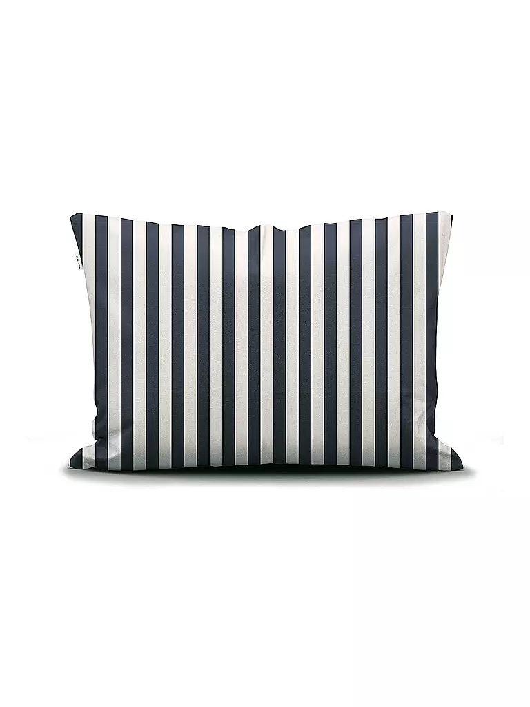 MARC O'POLO HOME | Satin Bettwäsche CLASSIC STRIPE 70x90cm/140x200cm Navy | rosa