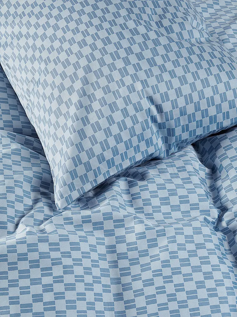 MARC O'POLO HOME | Satin-Bettwäsche SVEA 70x90cm/140x200cm Calm Blue | 