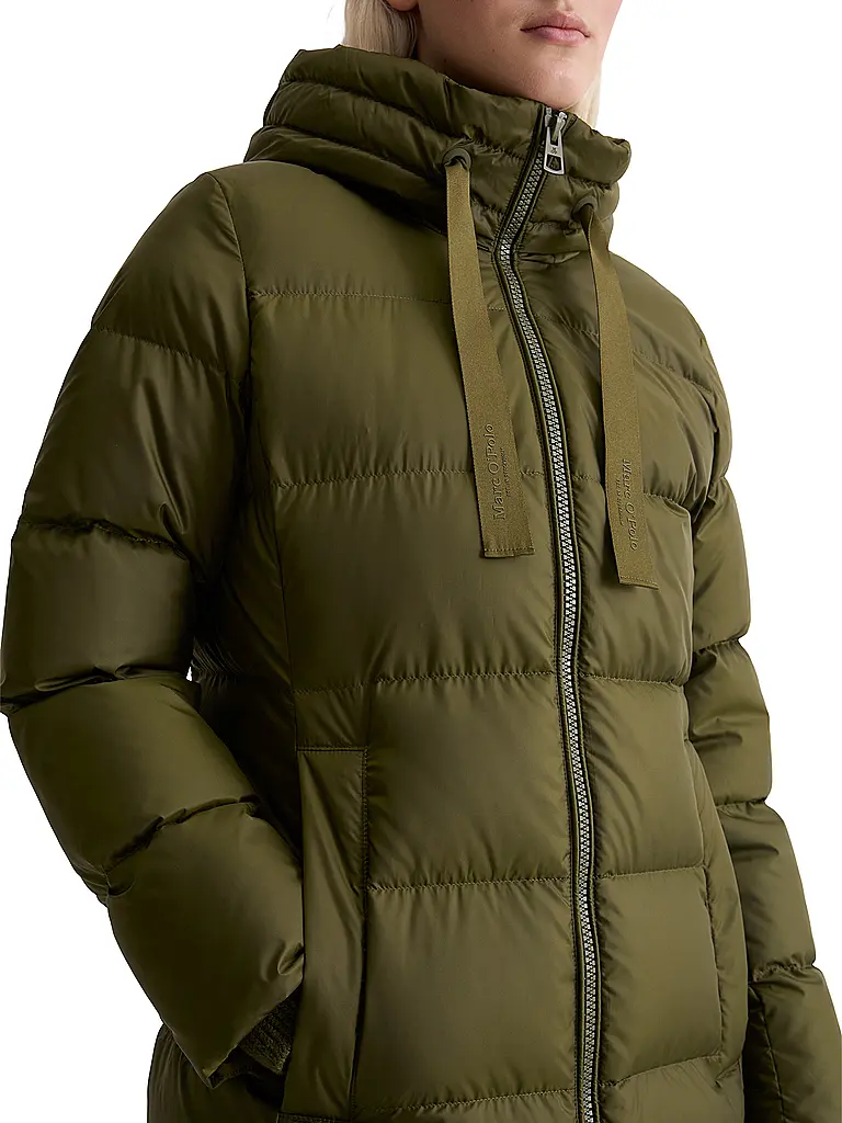 MARC O'POLO | Daunensteppmantel | olive
