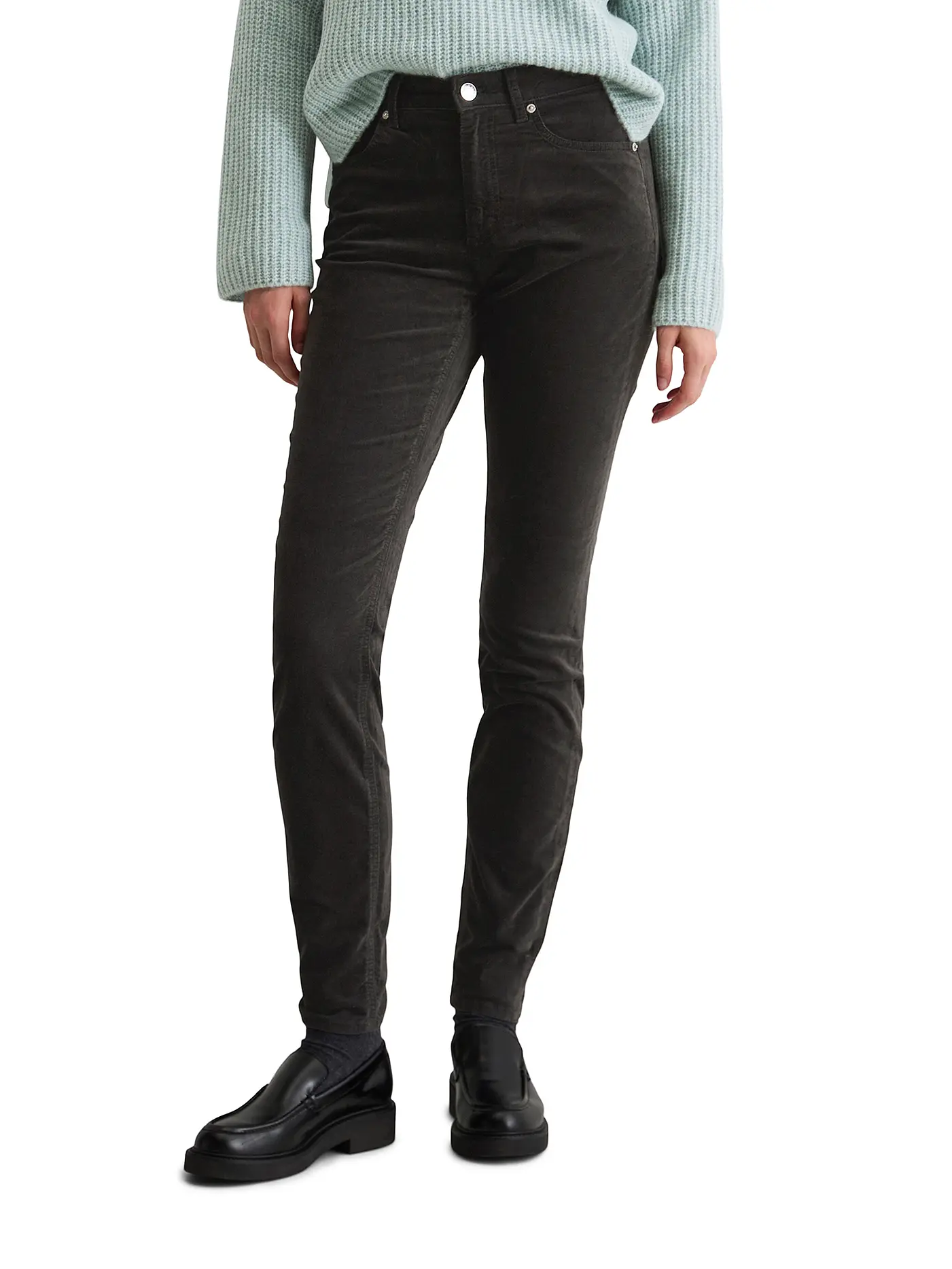 MARC O'POLO | Hose Slim Fit | grau