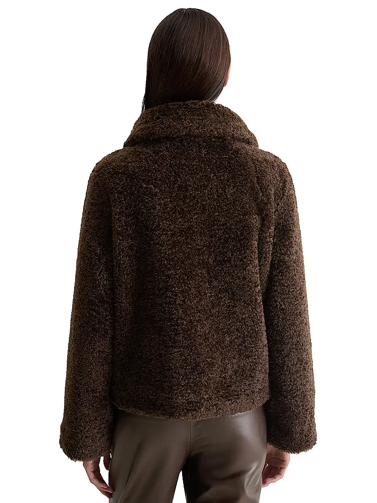 MARC O'POLO | Jacke in Felloptik | Braun