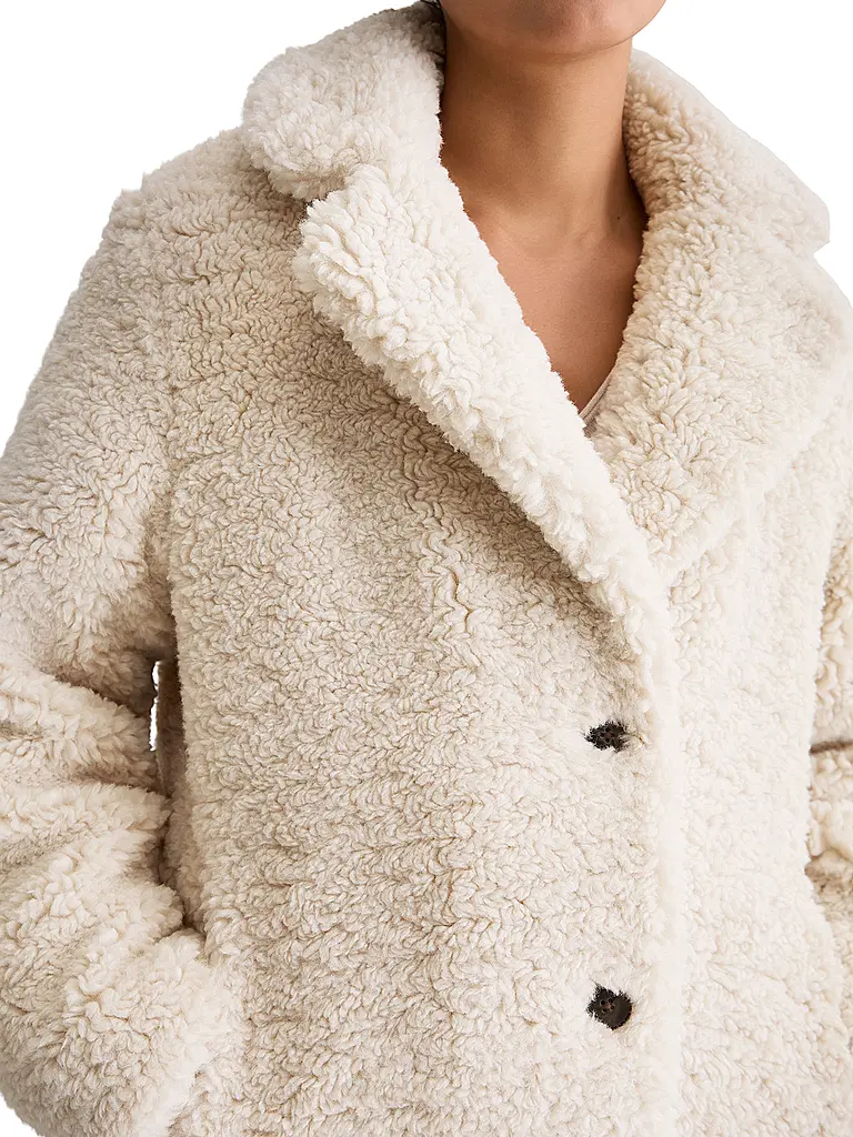 MARC O'POLO | Jacke in Felloptik | creme