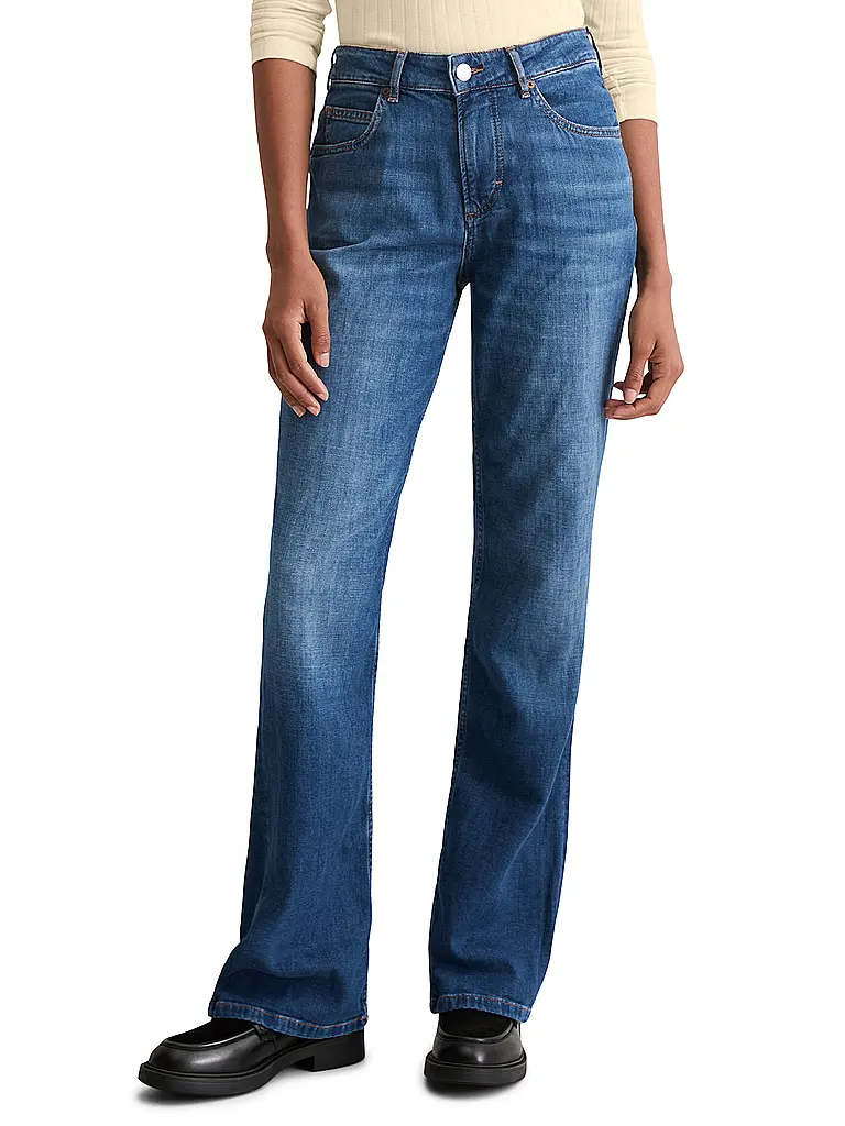 MARC O'POLO | Jeans Flared Fit | dunkelblau