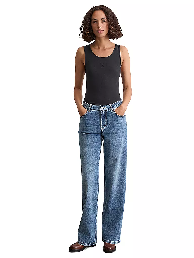 MARC O'POLO | Jeans Wide Leg  | blau