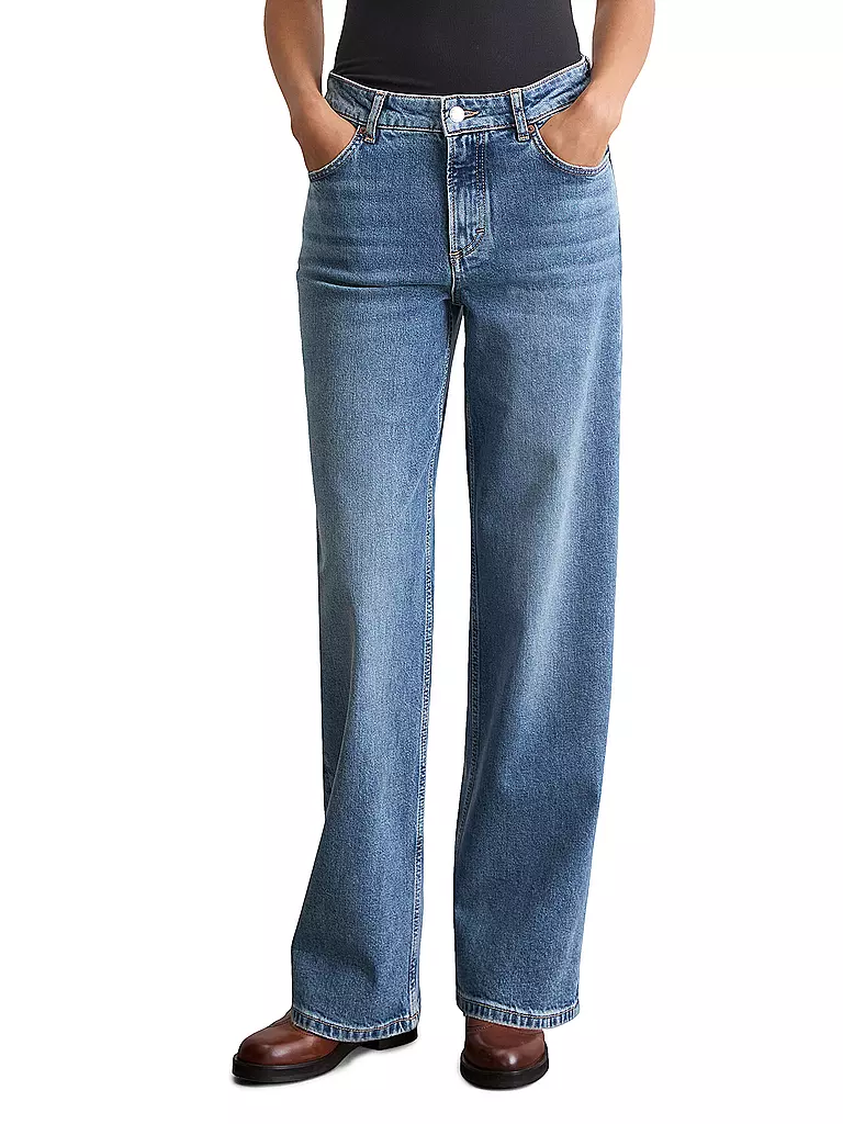 MARC O'POLO | Jeans Wide Leg  | blau