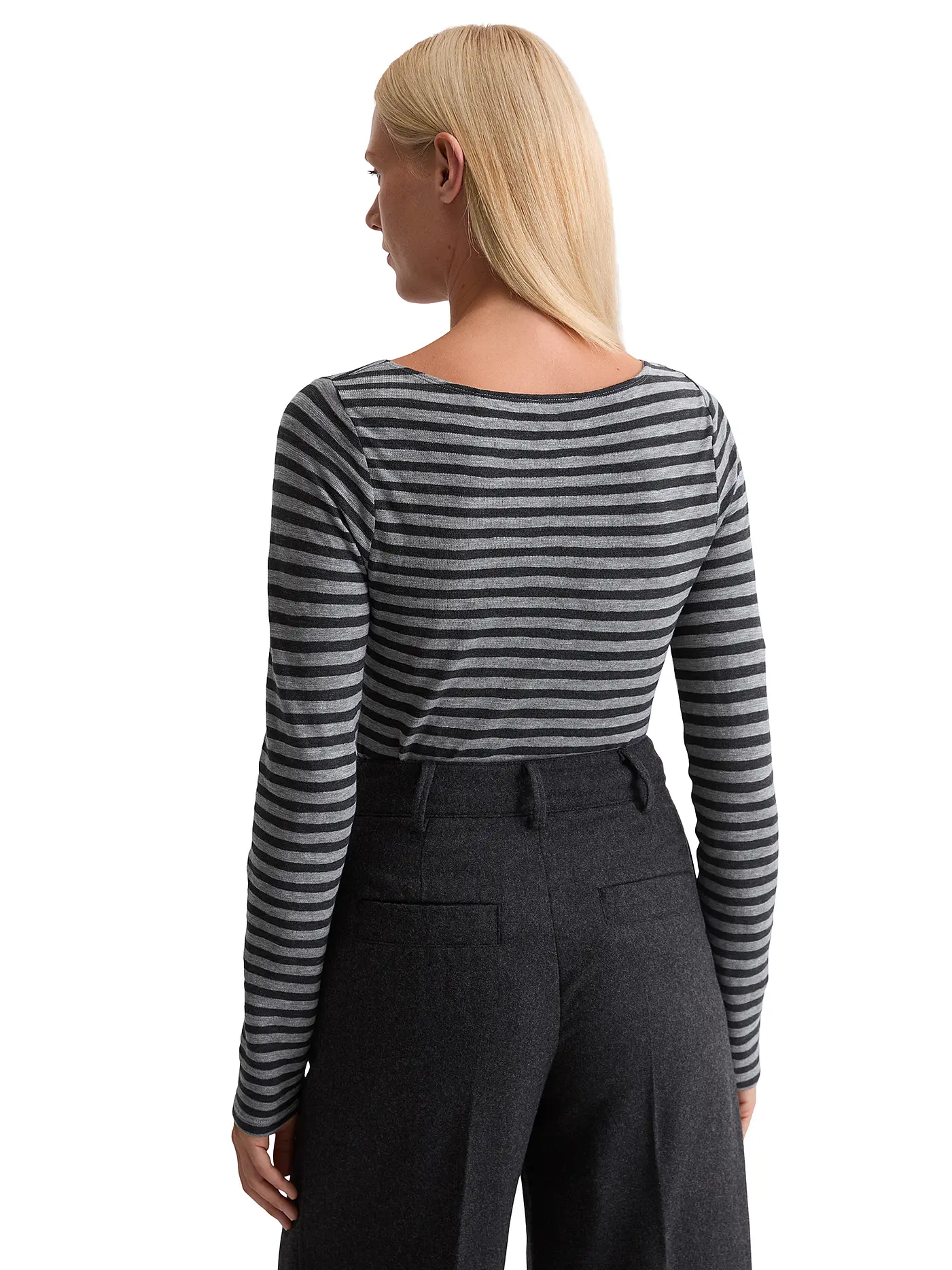 MARC O'POLO | Langarmshirt  | grau