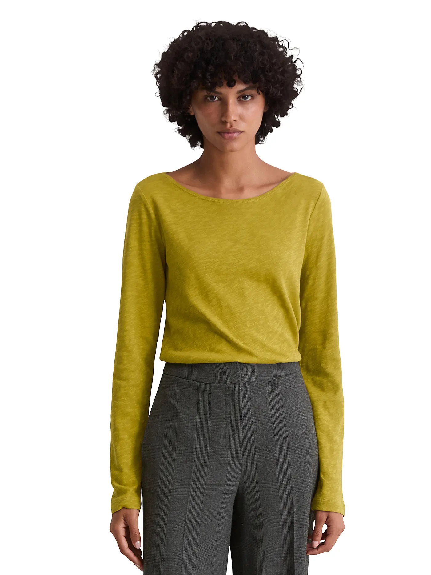 MARC O'POLO | Langarmshirt  | olive