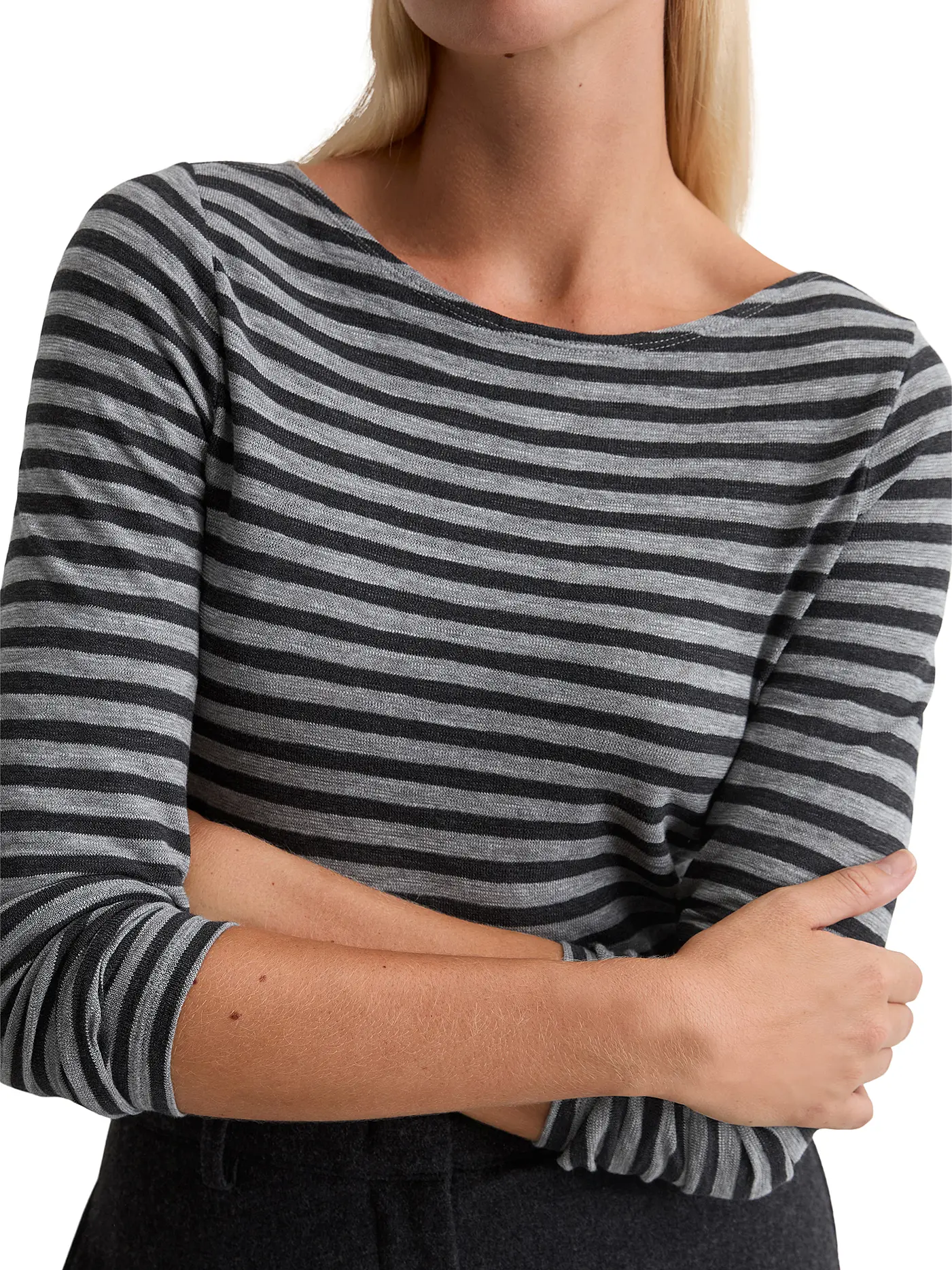 MARC O'POLO | Langarmshirt  | grau