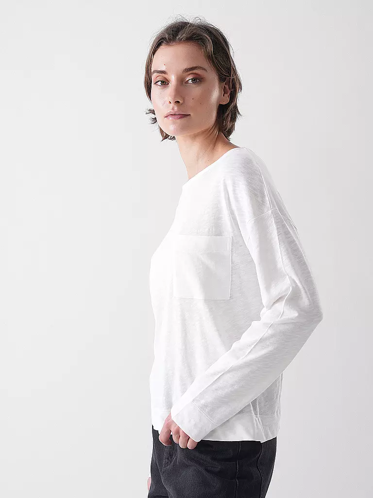 MARC O'POLO | Langarmshirt  | weiss