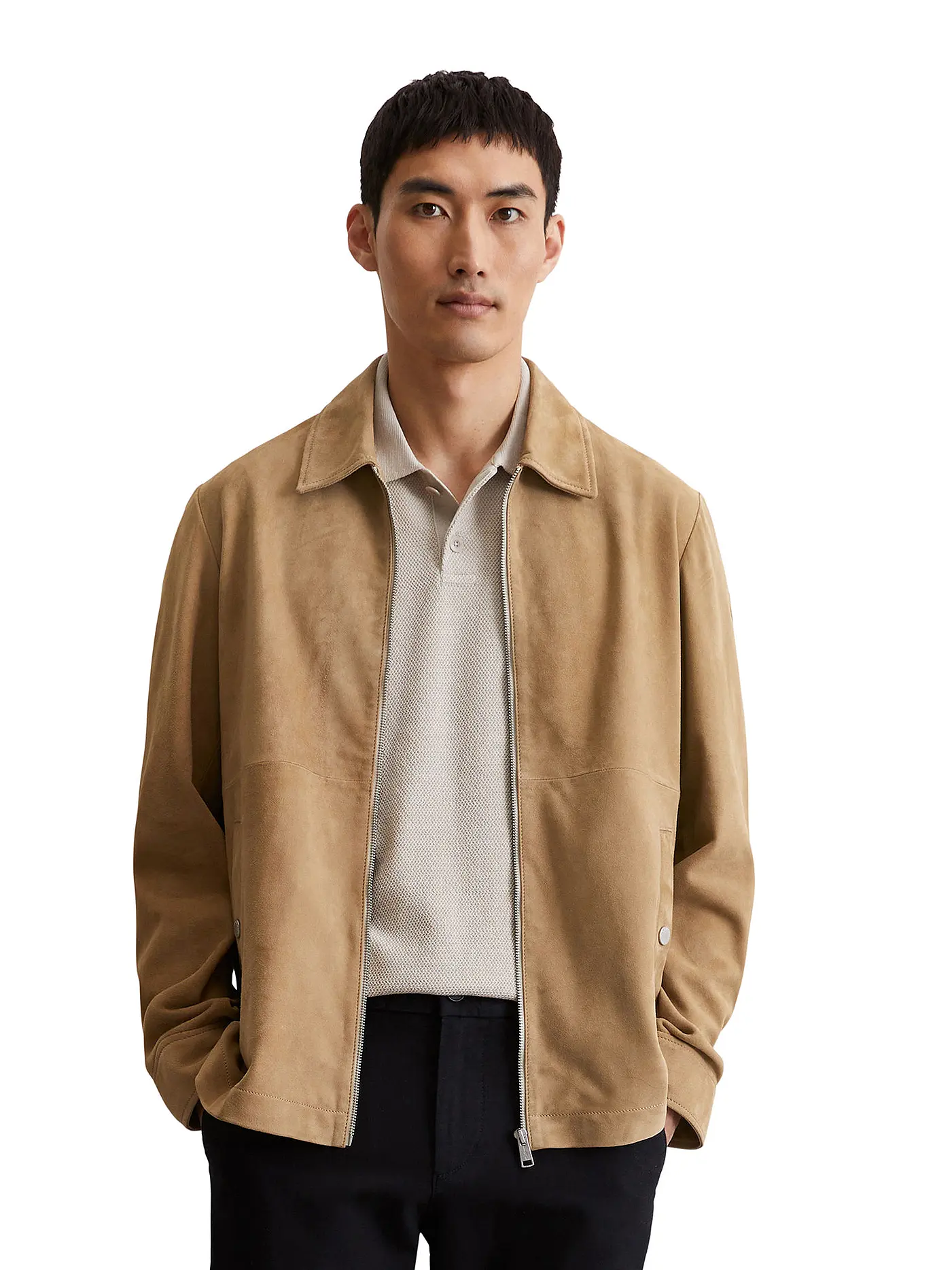 MARC O'POLO | Lederjacke | beige