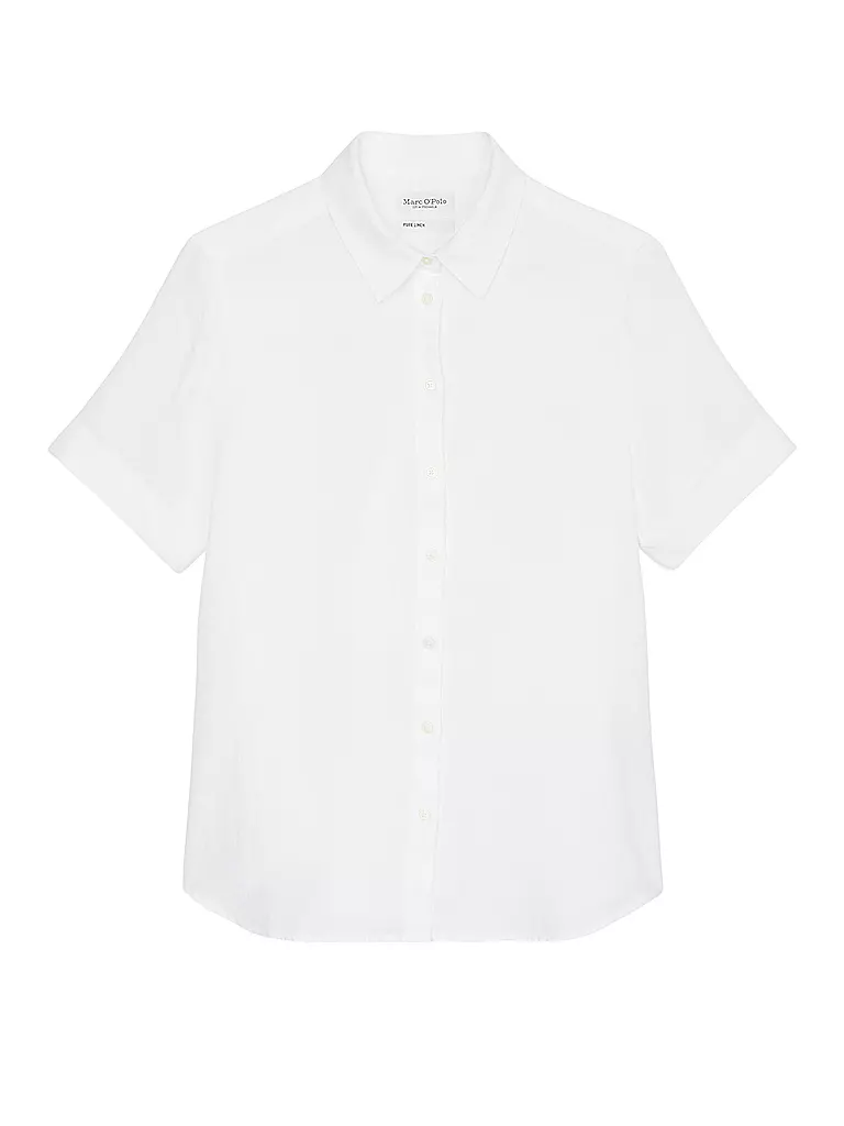 MARC O'POLO | Leinenbluse | Weiss